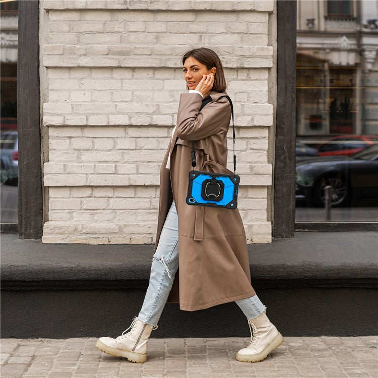 For Huawei MatePad SE 11 Kickstand Case Silicone+PC Tablet Cover - Black / Blue