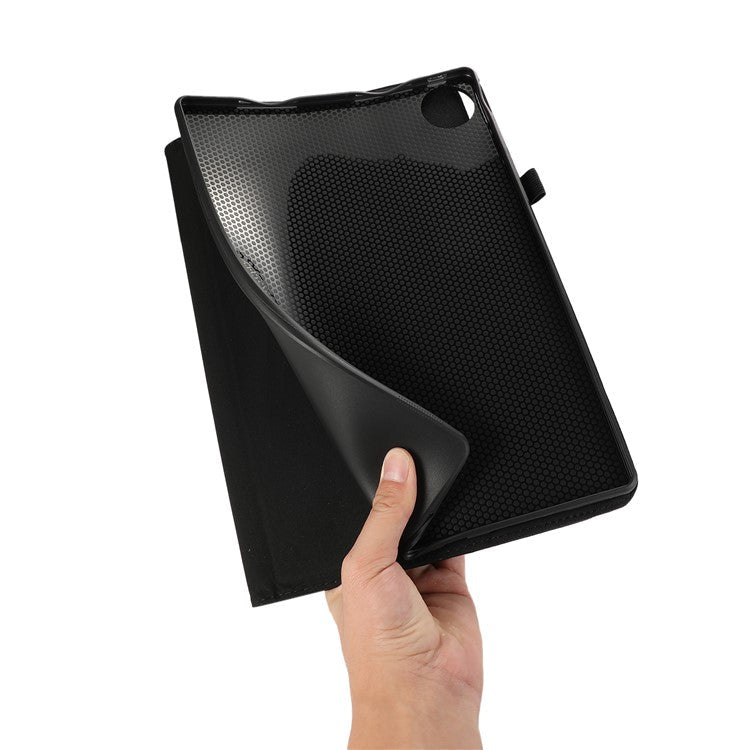 For Huawei MatePad Pro 12.2 (2024) Leather Case Card Holder Cloth Texture Tablet Stand Cover - Blue