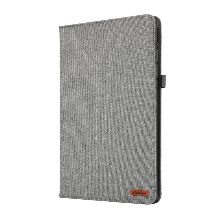 For Huawei MatePad Pro 12.2 (2024) Leather Case Card Holder Cloth Texture Tablet Stand Cover - Grey