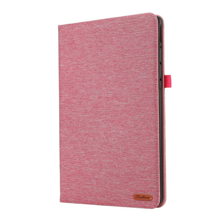 For Huawei MatePad Pro 12.2 (2024) Leather Case Card Holder Cloth Texture Tablet Stand Cover - Pink