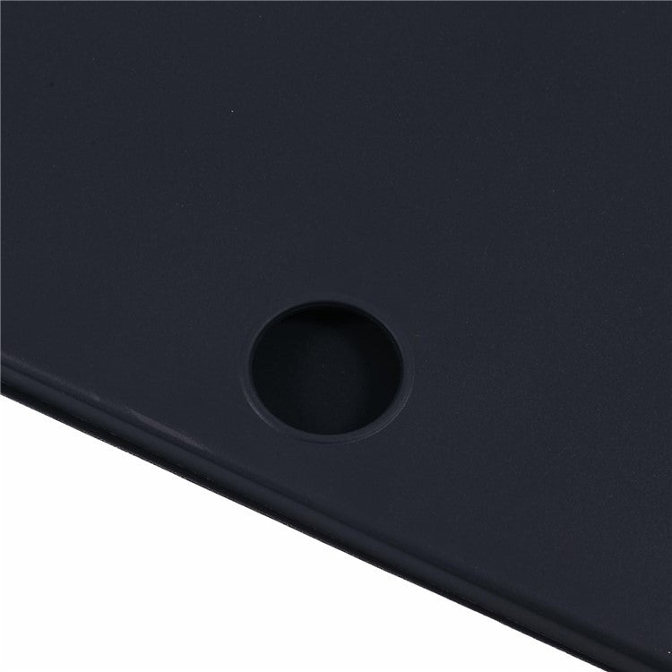 For OnePlus Pad 2 Case PU Leather+Silicone Tri-Fold Stand Tablet Cover - Black