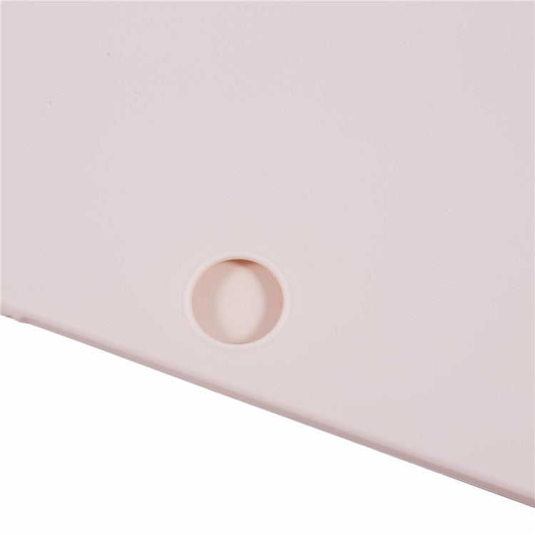 For OnePlus Pad 2 Case PU Leather+Silicone Tri-Fold Stand Tablet Cover - Pink