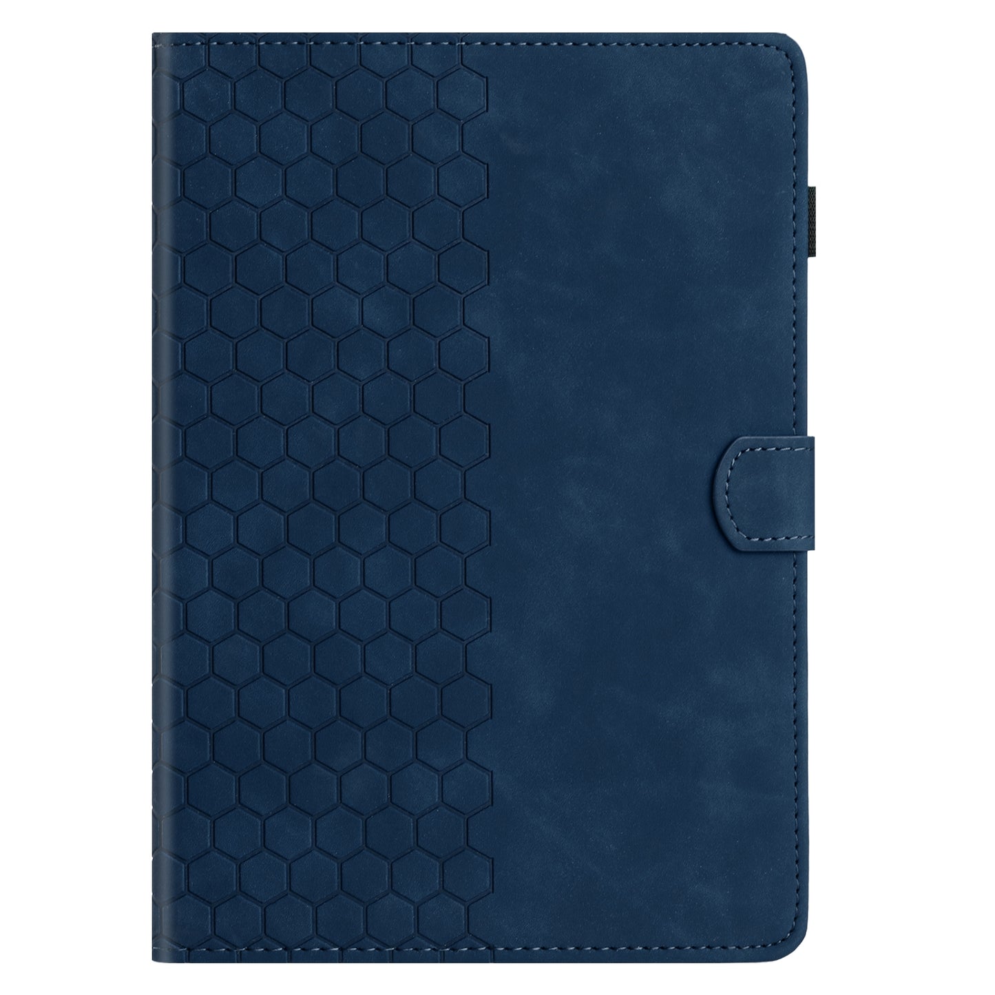 For Samsung Galaxy Tab S9 FE / S9 Case Honeycomb Printed Leather Tablet Cover with Card Slot - Blue