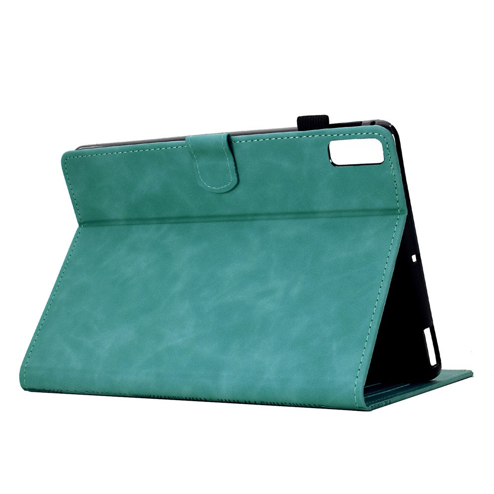 For Lenovo Tab M9 TB-310FU Case Cats Imprinted PU Leather Card Slots Tablet Cover - Baby Blue