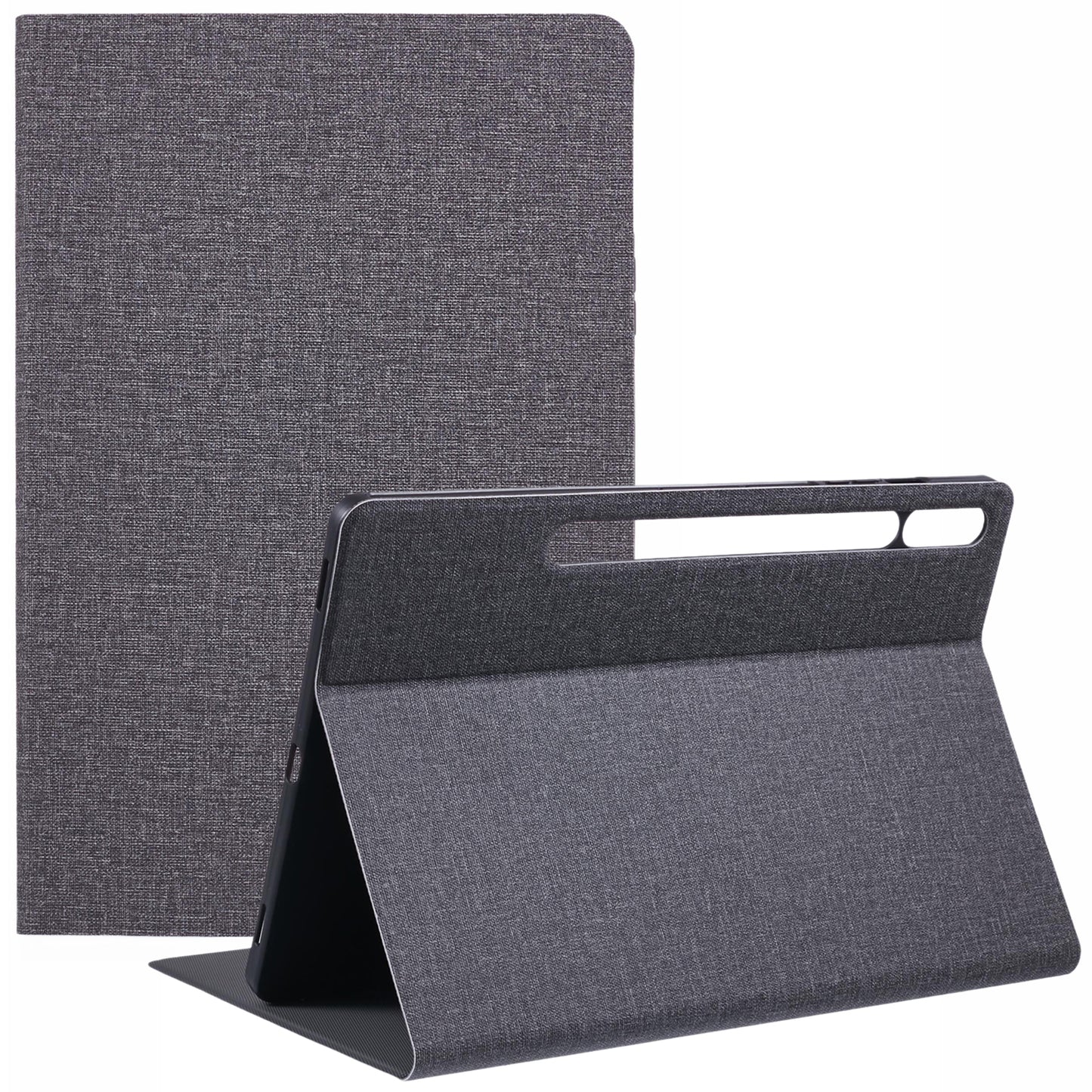 X-LEVEL For Samsung Galaxy Tab S9+ X810, X816B, X818U / Tab S9 FE+ Case Cloth Texture Leather Tablet Cover - Grey