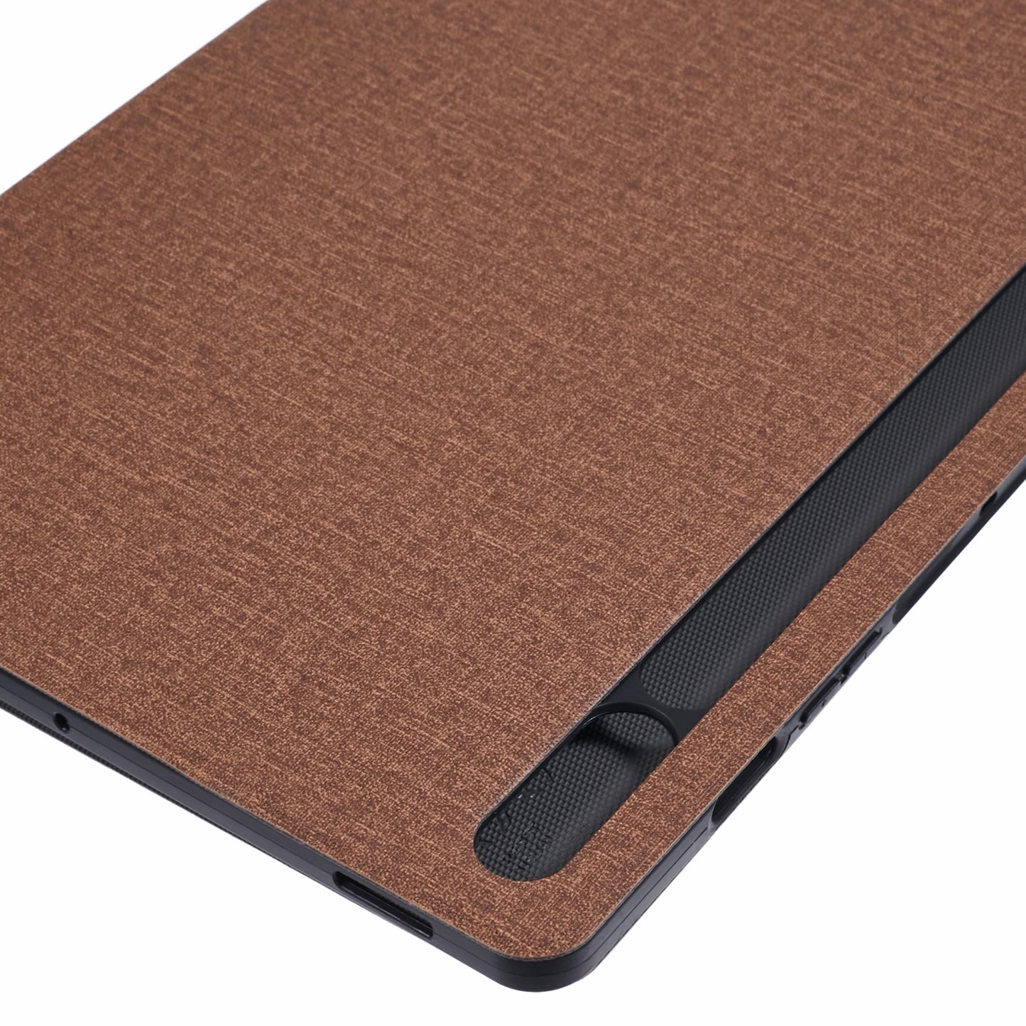 X-LEVEL For Samsung Galaxy Tab S9+ X810, X816B, X818U / Tab S9 FE+ Case Cloth Texture Leather Tablet Cover - Brown