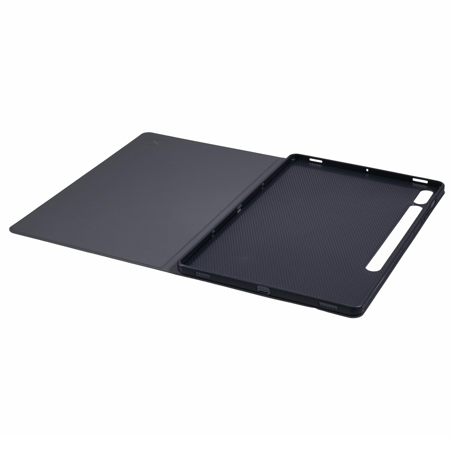 X-LEVEL For Samsung Galaxy Tab S9+ X810, X816B, X818U / Tab S9 FE+ Case Cloth Texture Leather Tablet Cover - Black