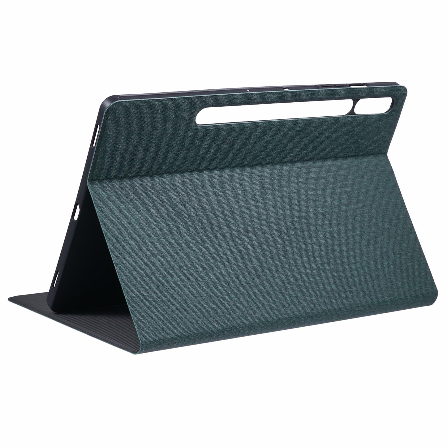 X-LEVEL For Samsung Galaxy Tab S9+ X810, X816B, X818U / Tab S9 FE+ Case Cloth Texture Leather Tablet Cover - Green