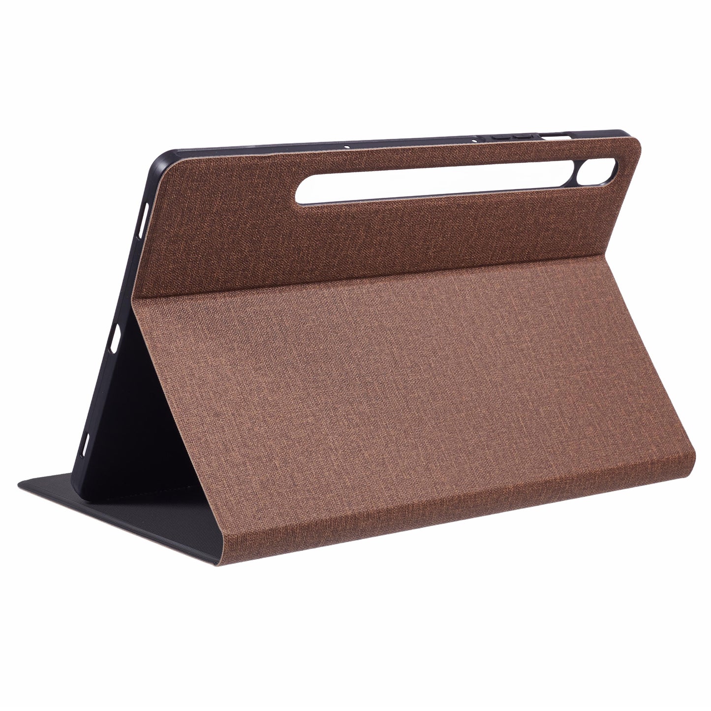 X-LEVEL For Samsung Galaxy Tab S9 X710, X716B, X718U / Tab S9 FE Case Cloth Texture Leather Tablet Cover - Brown