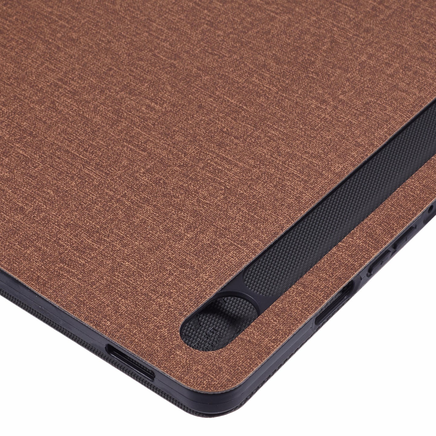 X-LEVEL For Samsung Galaxy Tab S9 X710, X716B, X718U / Tab S9 FE Case Cloth Texture Leather Tablet Cover - Brown