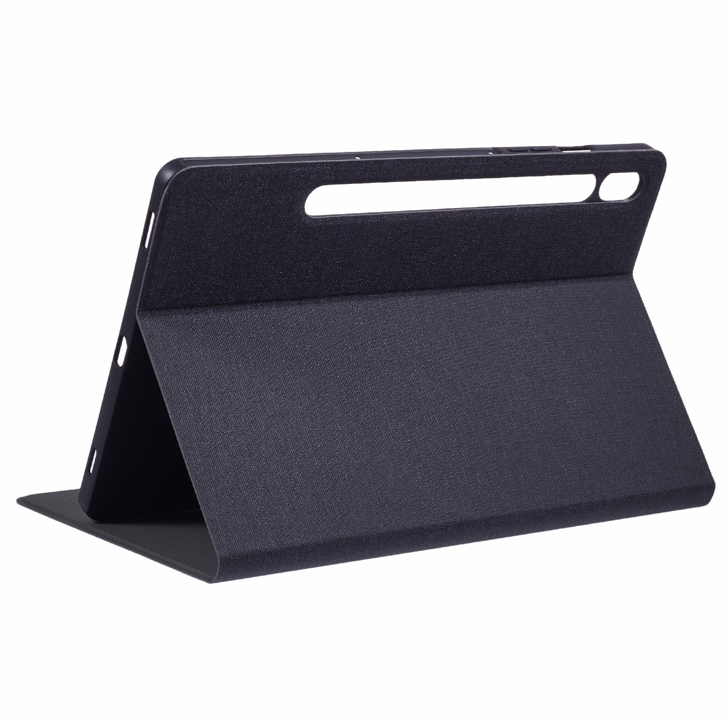 X-LEVEL For Samsung Galaxy Tab S9 X710, X716B, X718U / Tab S9 FE Case Cloth Texture Leather Tablet Cover - Black