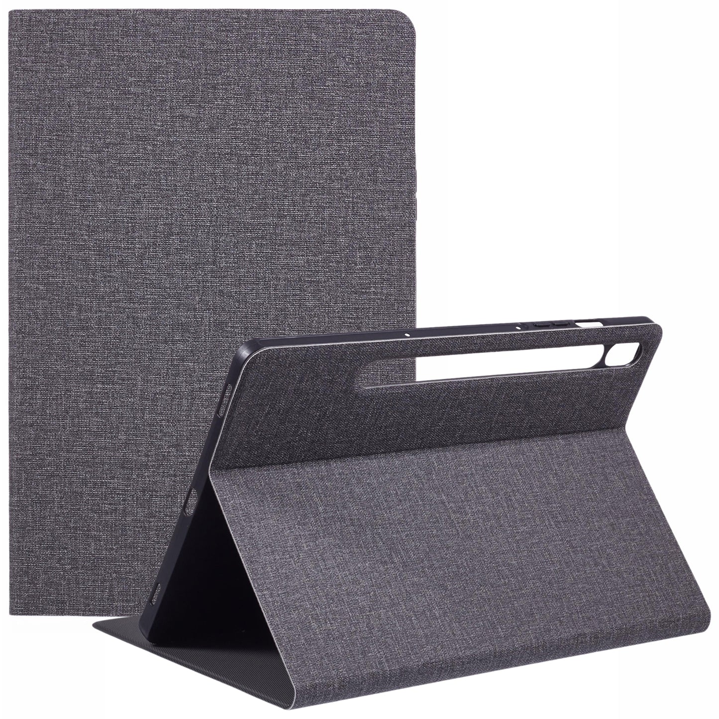 X-LEVEL For Samsung Galaxy Tab S9 X710, X716B, X718U / Tab S9 FE Case Cloth Texture Leather Tablet Cover - Grey