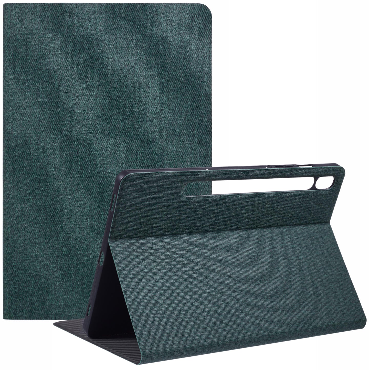 X-LEVEL For Samsung Galaxy Tab S9 X710, X716B, X718U / Tab S9 FE Case Cloth Texture Leather Tablet Cover - Green