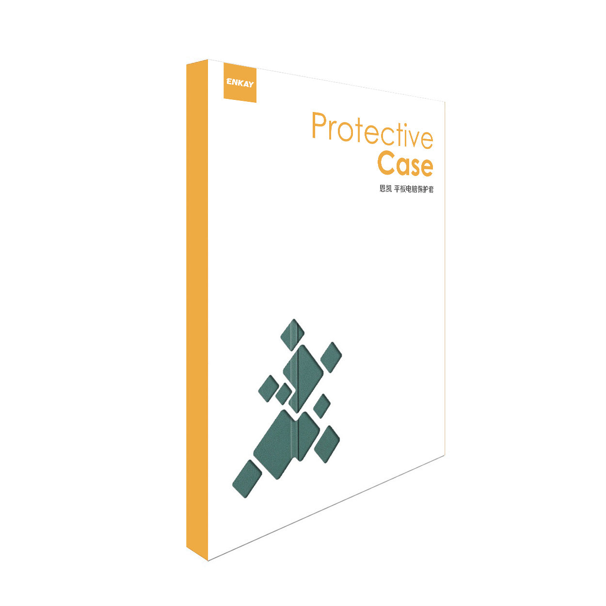 For Samsung Galaxy Tab S9+ / Galaxy Tab S9 FE+ / Galaxy Tab S10+ ENKAY HAT PRINCE Trifold Stand Cover PU Leather+PC Tablet Case - Dark Green