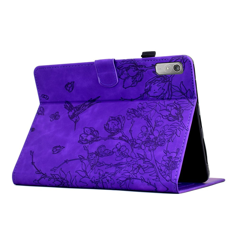 For Lenovo Tab P11 Gen 2 TB-350 / Xiaoxin Pad Plus (2023) Case Card Holder Leather Tablet Cover - Purple