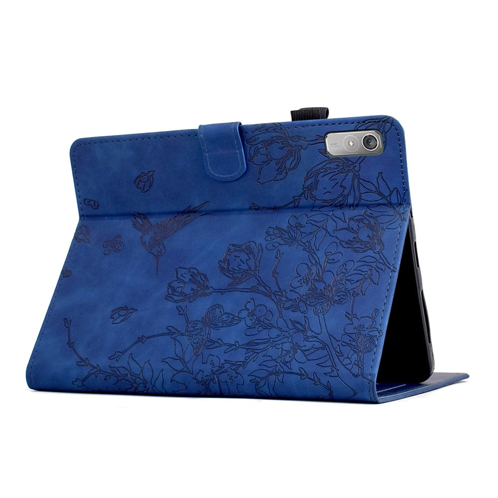 For Lenovo Tab P11 Gen 2 TB-350 / Xiaoxin Pad Plus (2023) Case Card Holder Leather Tablet Cover - Dark Blue
