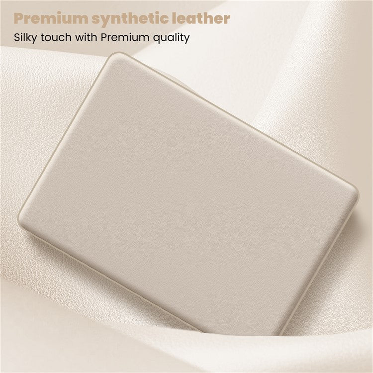 For MacBook Pro 13 inch (2022) / (2020) / (2018) M1 / M2 A2289 A2251 A2159 A1989 A1706 A1708 Laptop Case Anti-Slip PC+PU Leather Flip Cover - Gold