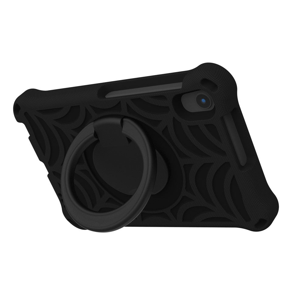 For Lenovo Tab M8 TB-8505/TB-8705/TB-8506 (2021) Shockproof EVA Case Anti-Scratch Protective Cover Kickstand Tablet Case with Shoulder Strap - Black