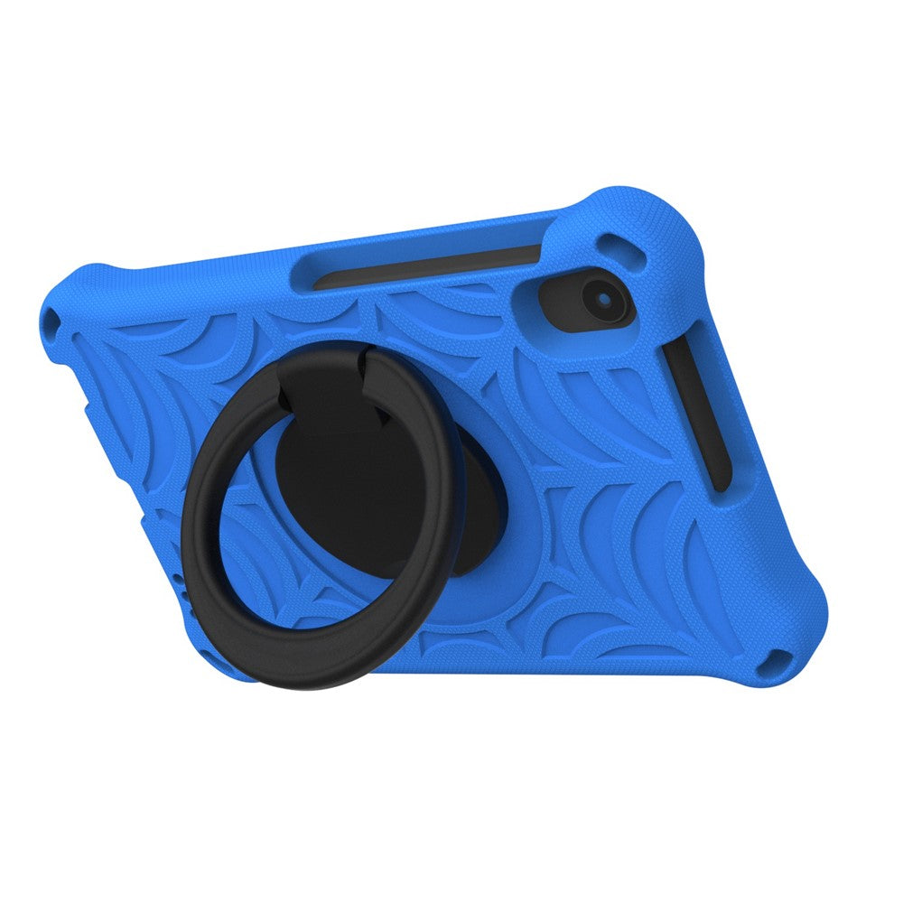 For Lenovo Tab M8 TB-8505/TB-8705/TB-8506 (2021) Shockproof EVA Case Anti-Scratch Protective Cover Kickstand Tablet Case with Shoulder Strap - Blue