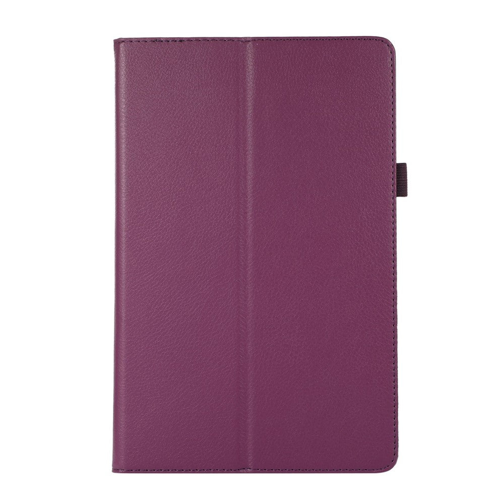 Shockproof Case for Lenovo Tab M10 Plus (3rd Gen) / Xiaoxin Pad 2022 10.6 inch Litchi Texture PU Leather Folio Flip Cover Folding Stand Tablet Case - Purple