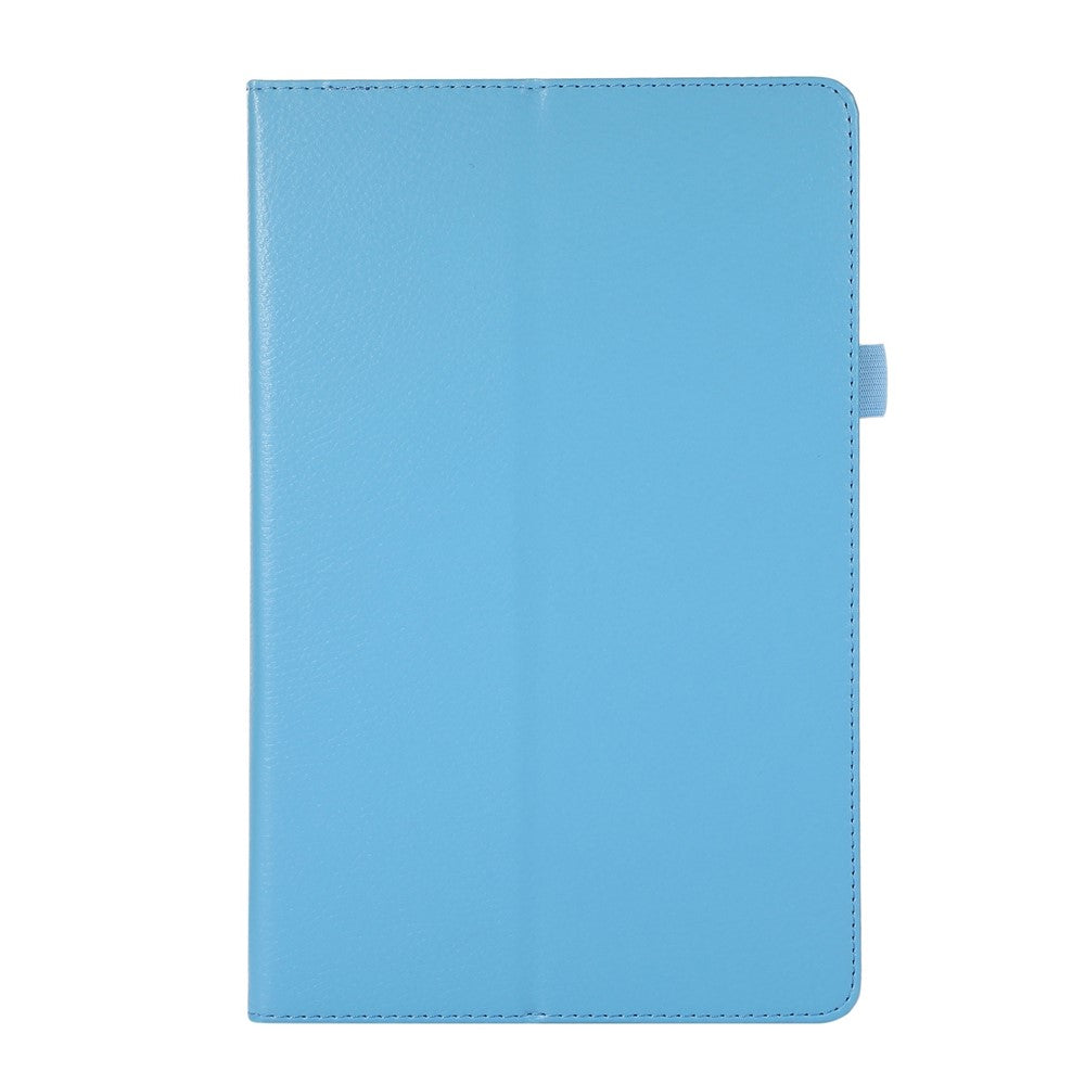 Shockproof Case for Lenovo Tab M10 Plus (3rd Gen) / Xiaoxin Pad 2022 10.6 inch Litchi Texture PU Leather Folio Flip Cover Folding Stand Tablet Case - Baby Blue
