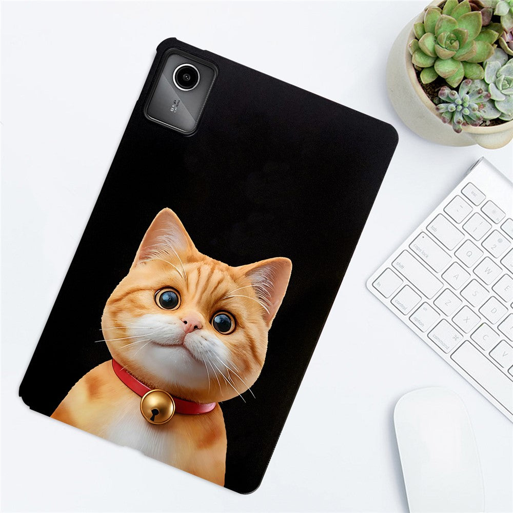 For Lenovo Tab M11 Case Pattern Printing Slim TPU Tablet Protective Cover - Shorthair Cat