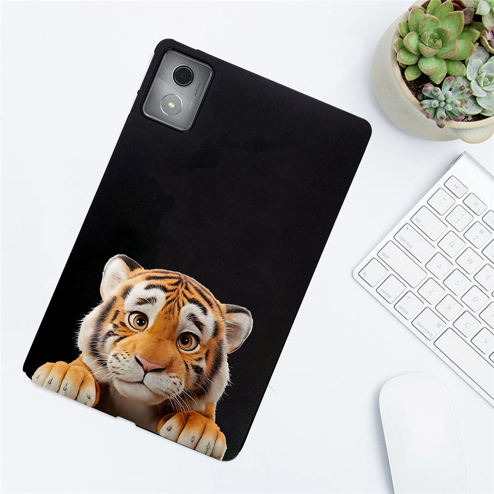 For Lenovo Tab M11 Plus Case Pattern Printing Slim TPU Tablet Protective Cover - Garfield Cat