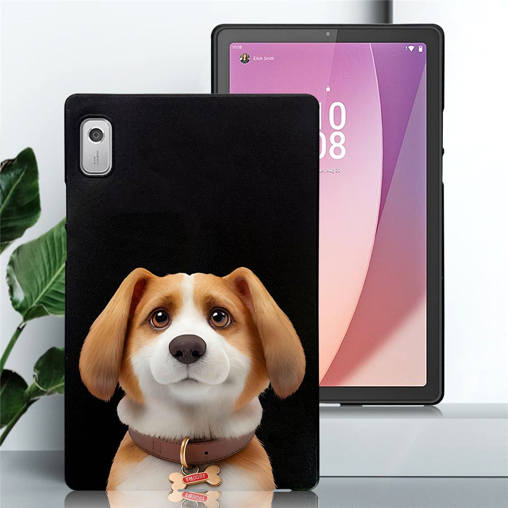 For Lenovo Tab M9 Case Pattern Printing Slim TPU Tablet Protective Cover - Harrier Beagle