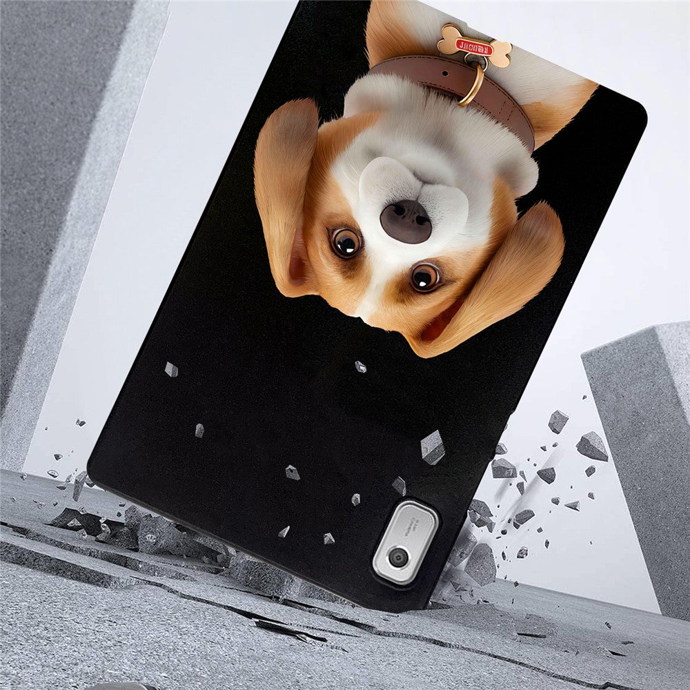 For Lenovo Tab M9 Case Pattern Printing Slim TPU Tablet Protective Cover - Harrier Beagle