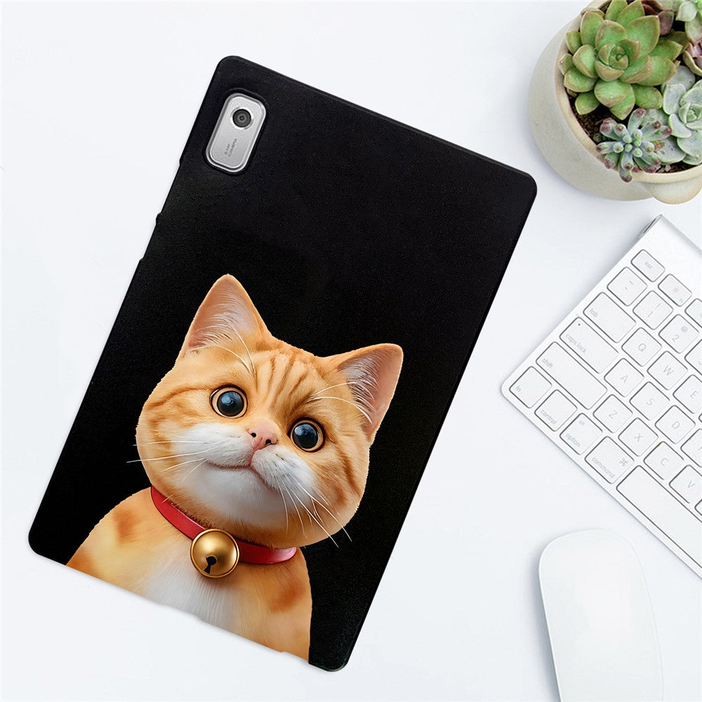 For Lenovo Tab M9 Case Pattern Printing Slim TPU Tablet Protective Cover - Shorthair Cat