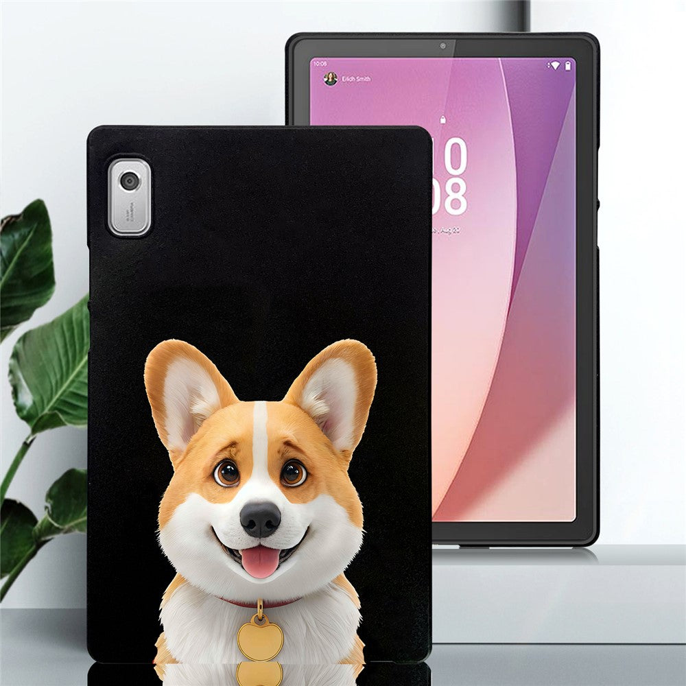 For Lenovo Tab M9 Case Pattern Printing Slim TPU Tablet Protective Cover - Corgi