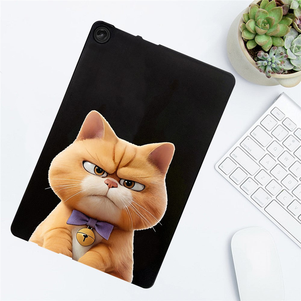 For Lenovo Tab M10 (Gen 3) Case Pattern Printing Slim TPU Tablet Protective Cover - Garfield Cat