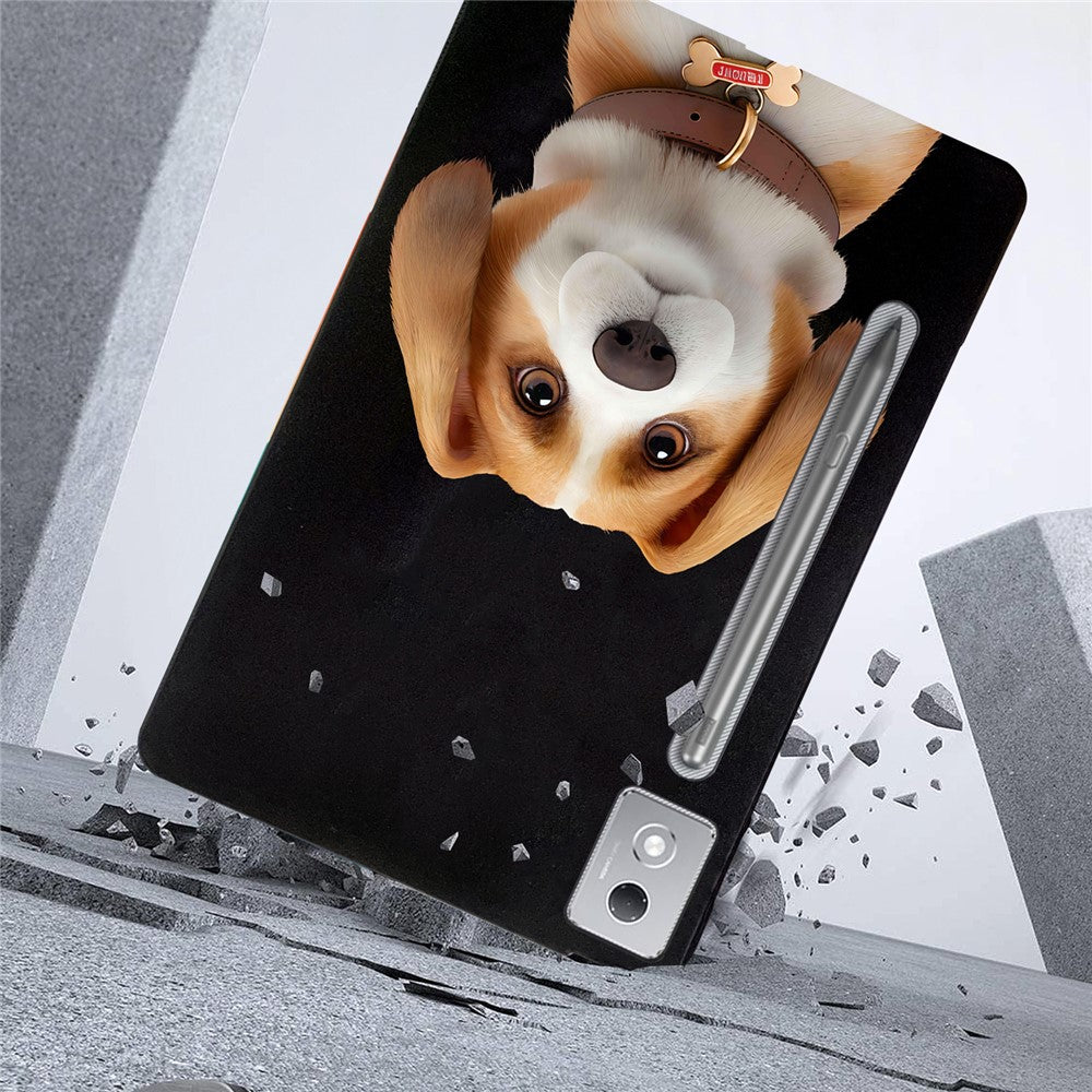 For Lenovo Tab P12 Pro 12.7 2025  /  Xiaoxin Pad Pro 12.7 (2025) Case Pattern Printing Slim TPU Tablet Protective Cover - Harrier Beagle