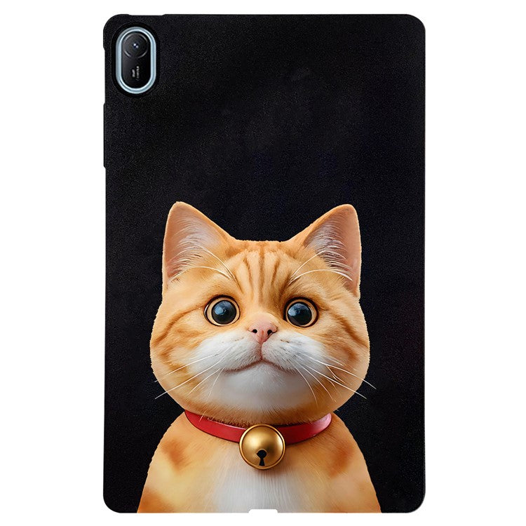 For Huawei MatePad SE 11 Case Pattern Printing Slim TPU Tablet Protective Cover - Shorthair Cat