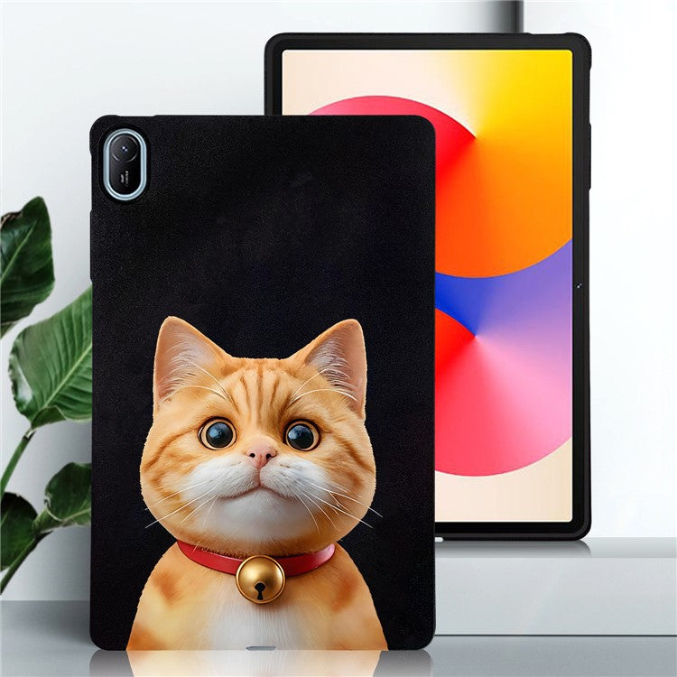 For Huawei MatePad SE 11 Case Pattern Printing Slim TPU Tablet Protective Cover - Shorthair Cat