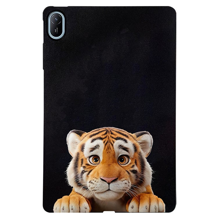 For Huawei MatePad SE 11 Case Pattern Printing Slim TPU Tablet Protective Cover - Little Tiger