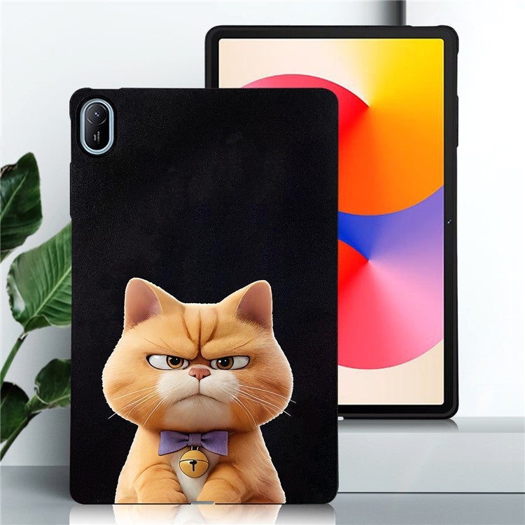 For Huawei MatePad SE 11 Case Pattern Printing Slim TPU Tablet Protective Cover - Garfield Cat