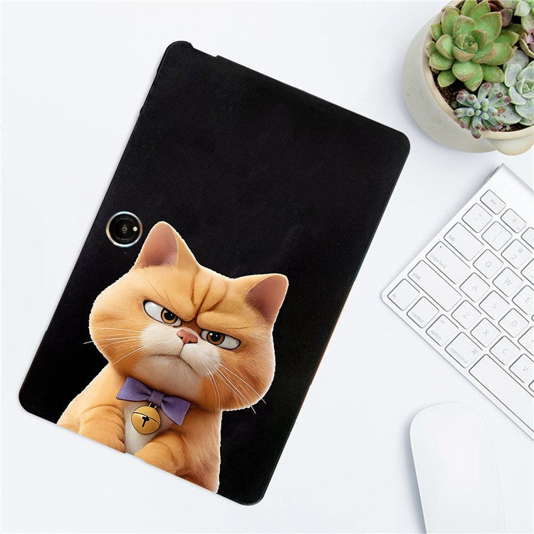 For OnePlus Pad 2 Case Pattern Printing Slim TPU Tablet Protective Cover - Garfield Cat