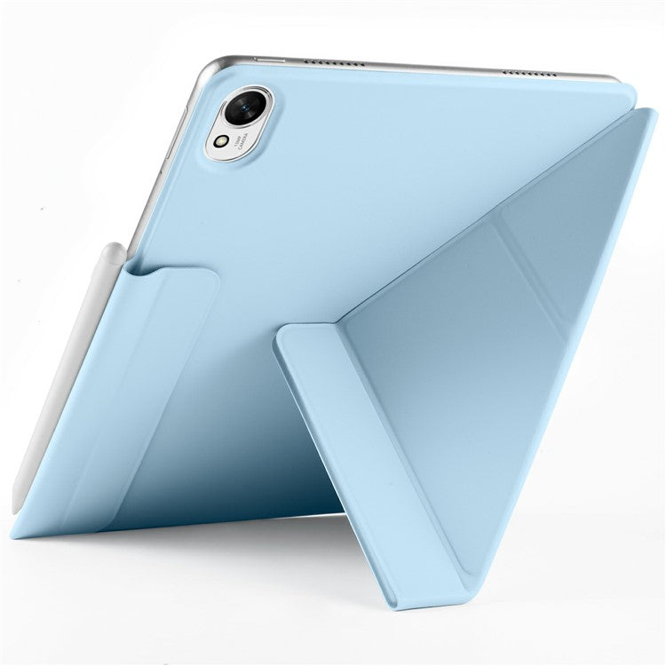 For Huawei MatePad 11.5 S Case PC + PU Leather Origami Stand Magnetic Tablet Cover - Baby Blue