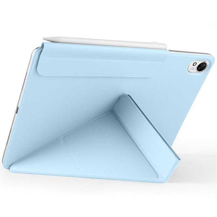 For Huawei MatePad 11.5 S Case PC + PU Leather Origami Stand Magnetic Tablet Cover - Baby Blue