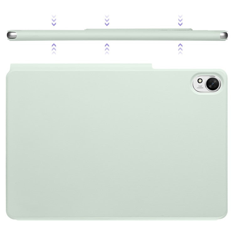For Huawei MatePad 11.5 S Case PC + PU Leather Origami Stand Magnetic Tablet Cover - Light Green