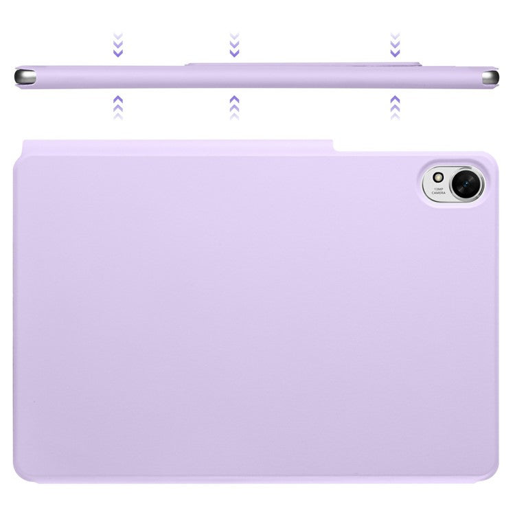 For Huawei MatePad 11.5 S Case PC + PU Leather Origami Stand Magnetic Tablet Cover - Purple