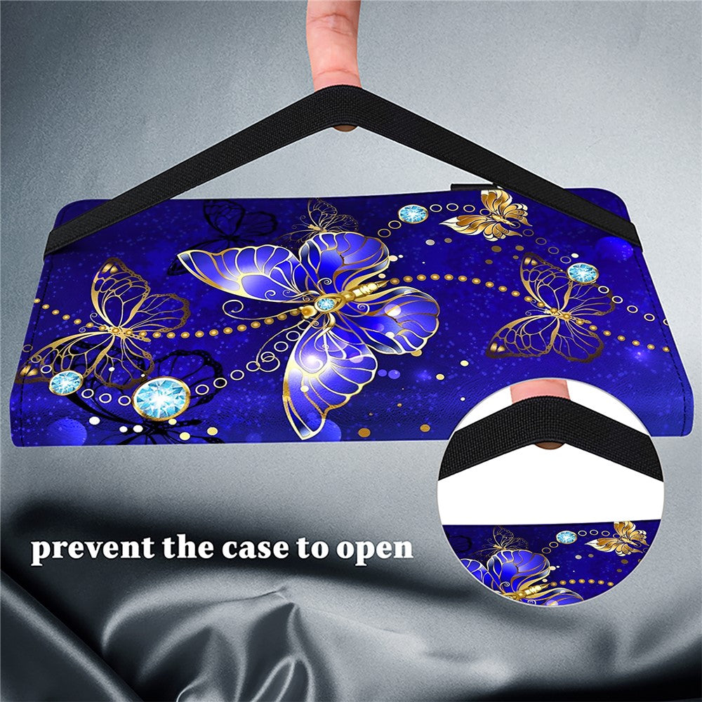 For Lenovo Tab Plus Case Pattern Printed Leather Tablet Cover with Card Slot - Butterfly