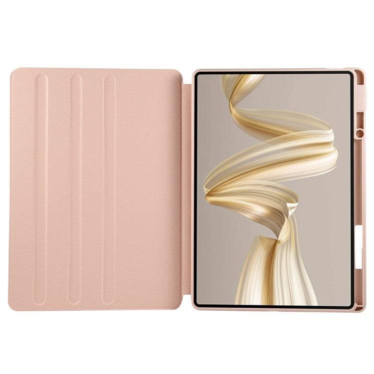 For Huawei MatePad Pro 12.2 (2024) Case Stand Leather Tablet Cover - Rose Gold