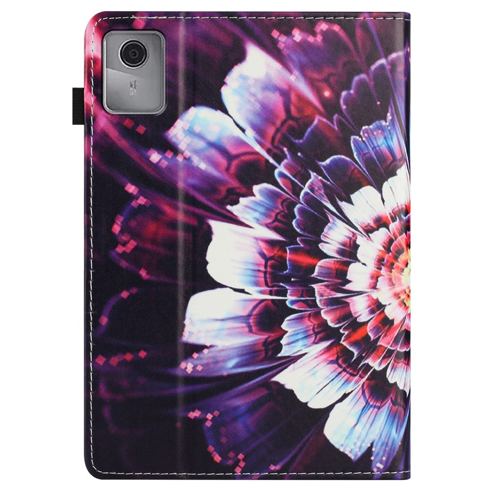 Tablet Case For Lenovo Tab M11 / Xiaoxin Pad 11 2024 Pattern Leather Cover with Auto Sleep / Wake, Card Holder - Colorful Flowers
