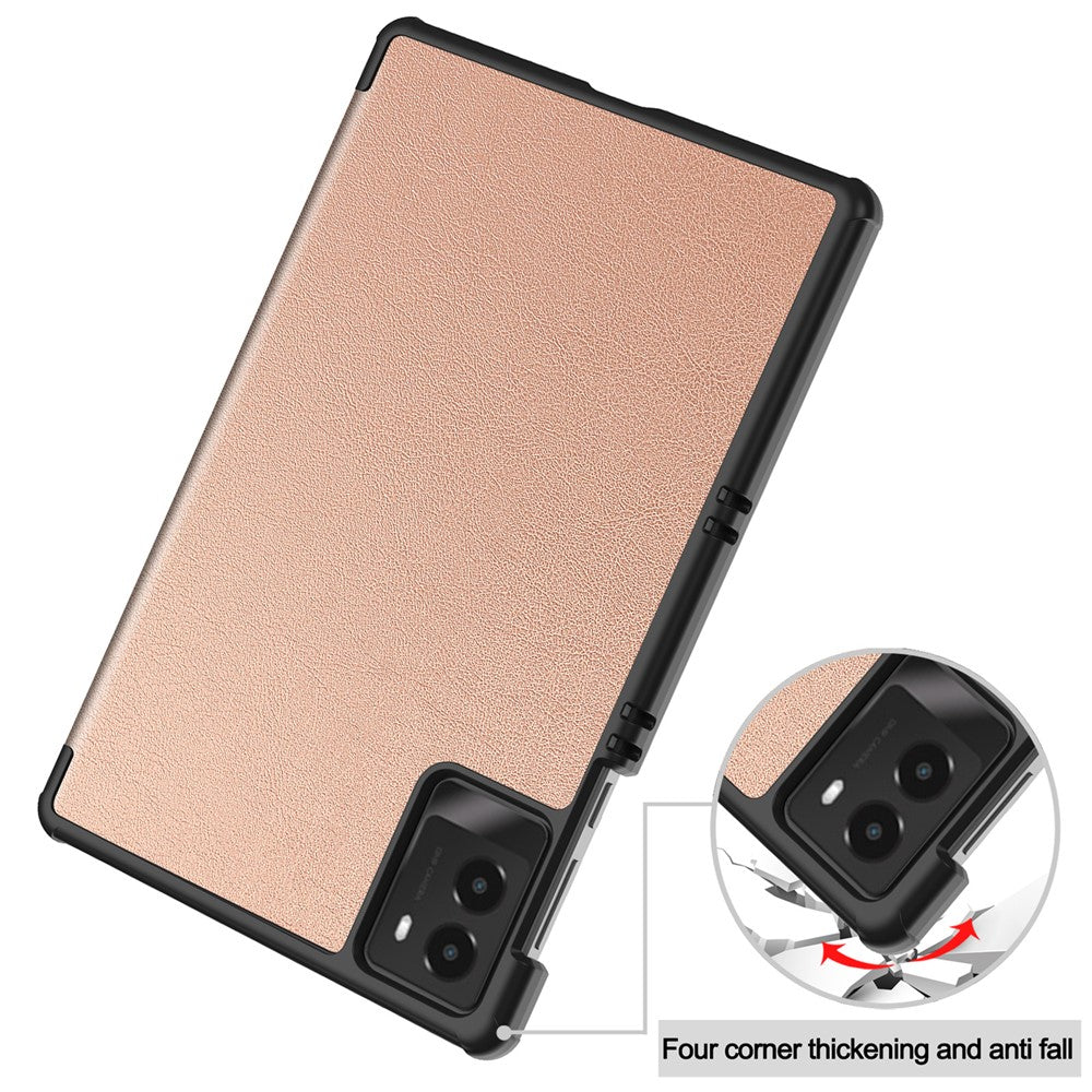 For Lenovo Legion Y700 (2025) Case Anti-Drop Leather Stand Tablet Cover - Rose Gold