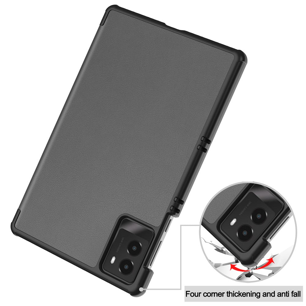 For Lenovo Legion Y700 (2025) Case Anti-Drop Leather Stand Tablet Cover - Grey