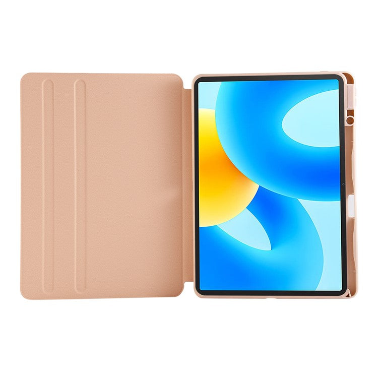 For Huawei MatePad Air (2024) Case Stand Leather Tablet Cover - Rose Gold
