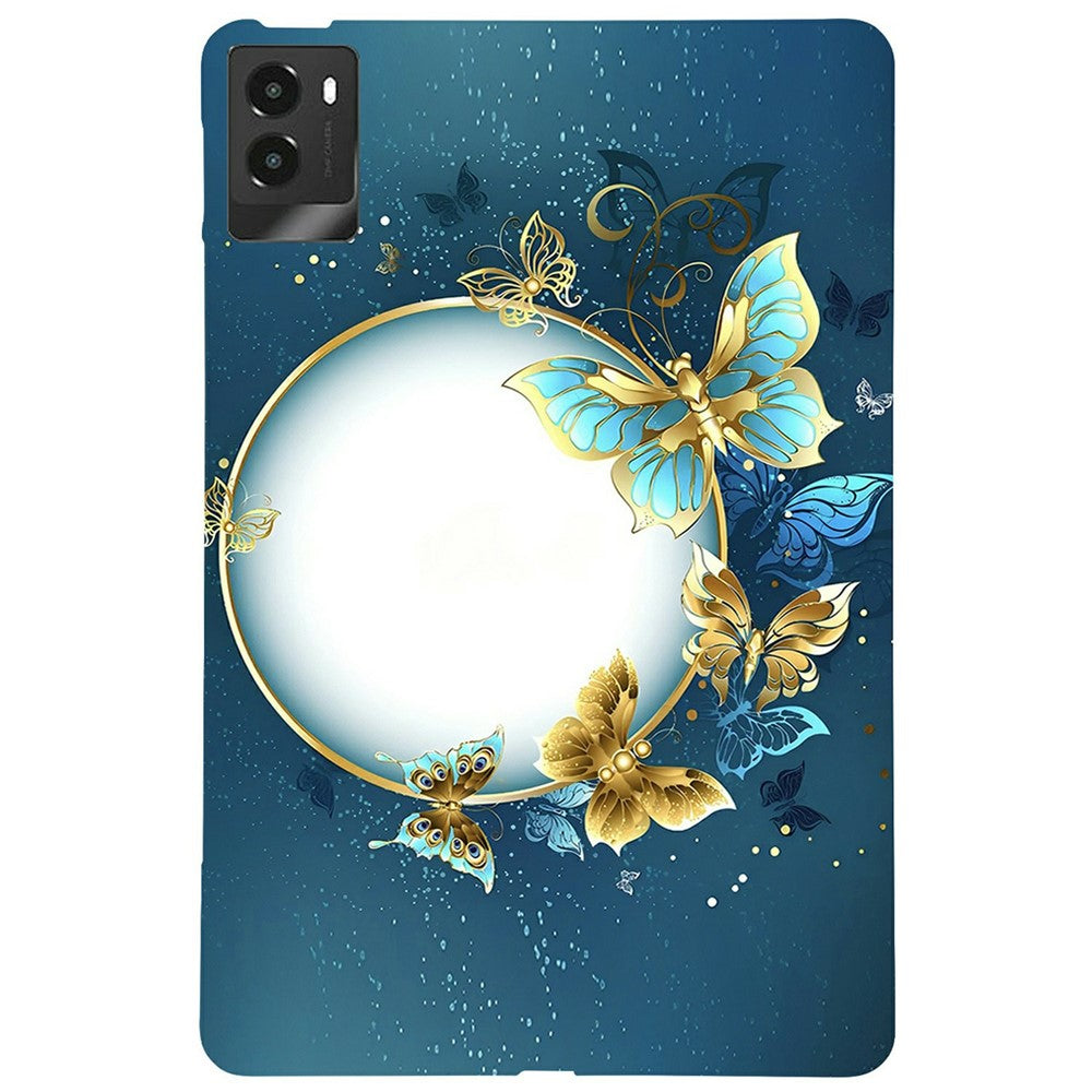 For Lenovo Legion Y700 (2025) TPU Case Pattern Printing Slim Tablet Protective Cover - Butterfly Wreath