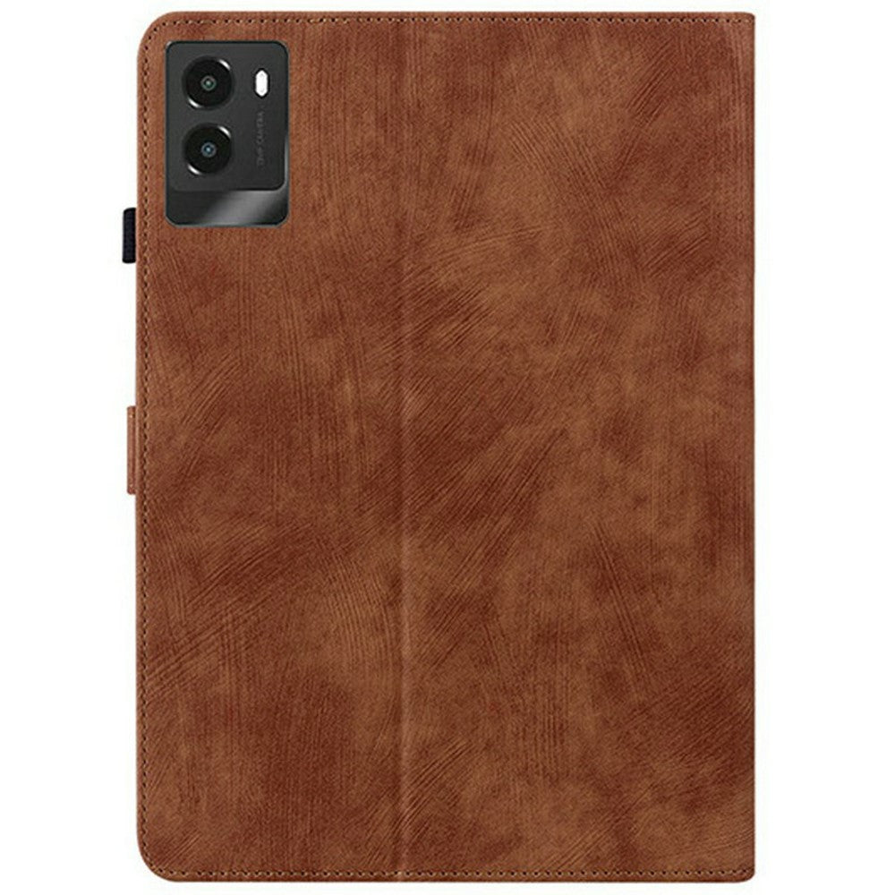 For Lenovo Legion Y700 (2025) Cases Tiger Imprint Anti-Scratch PU Leather Tablet Cover - Brown